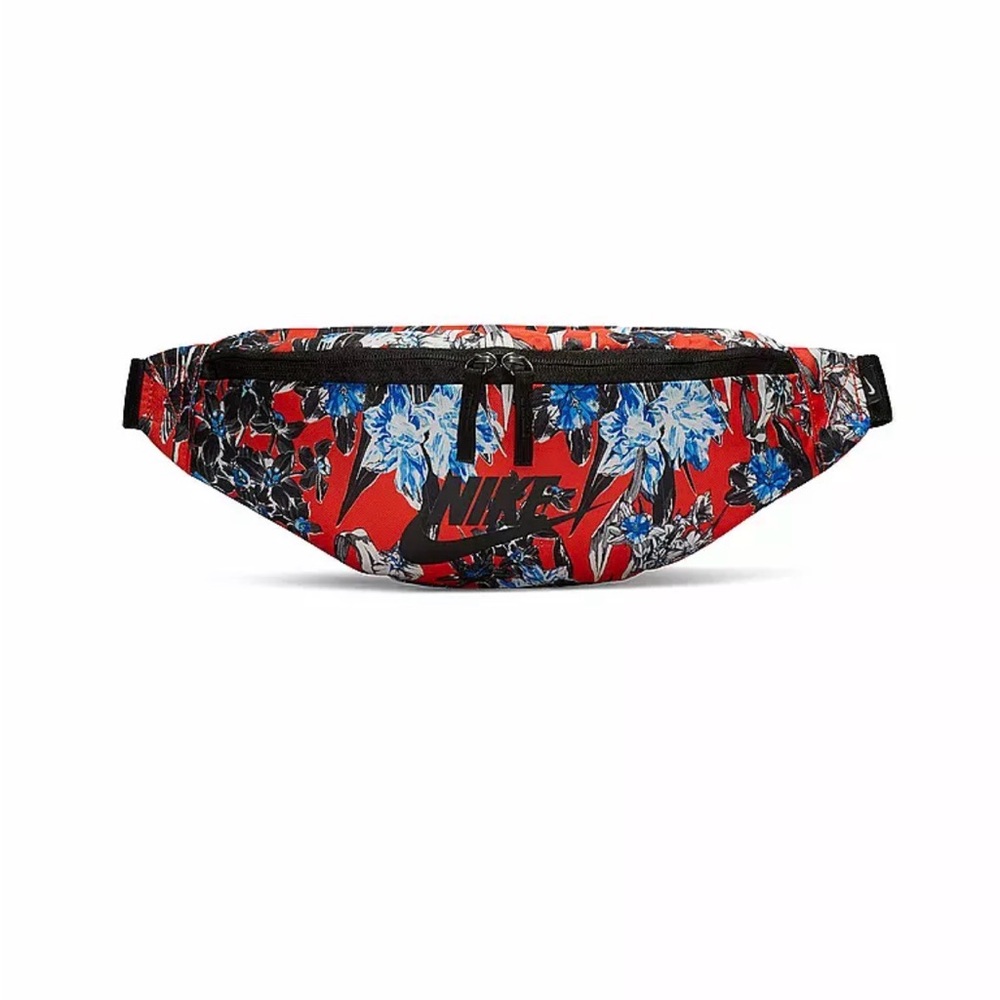 Nike Heritage floral bumbag waistpack fannypack floral orange blue black